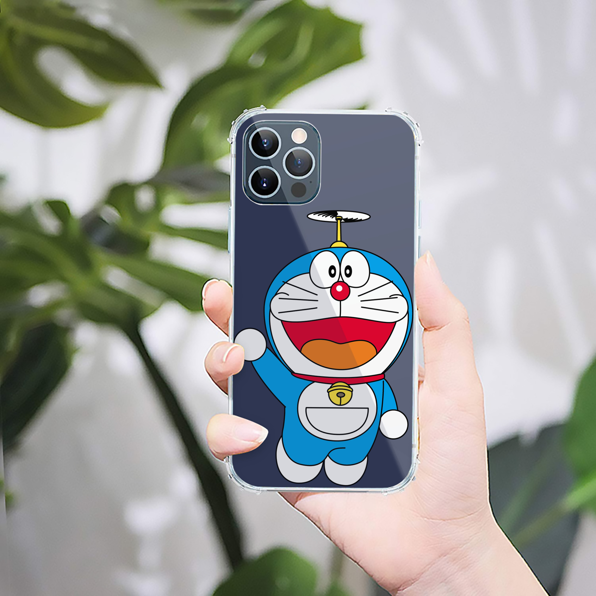 （画像用） ドラえもん Doraemon 【iPhone 12シリーズ対応】透明スマホケース（クリアソフトケース）